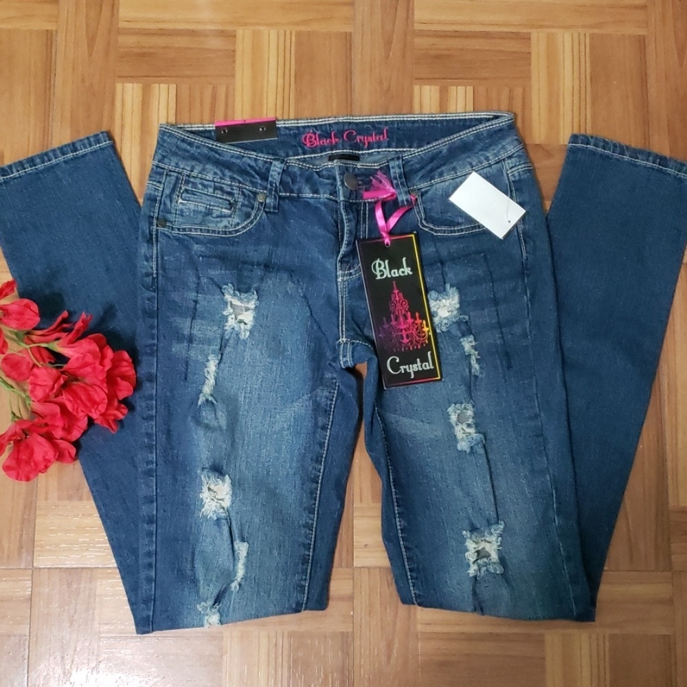 BLACK CRYSTAL jeans